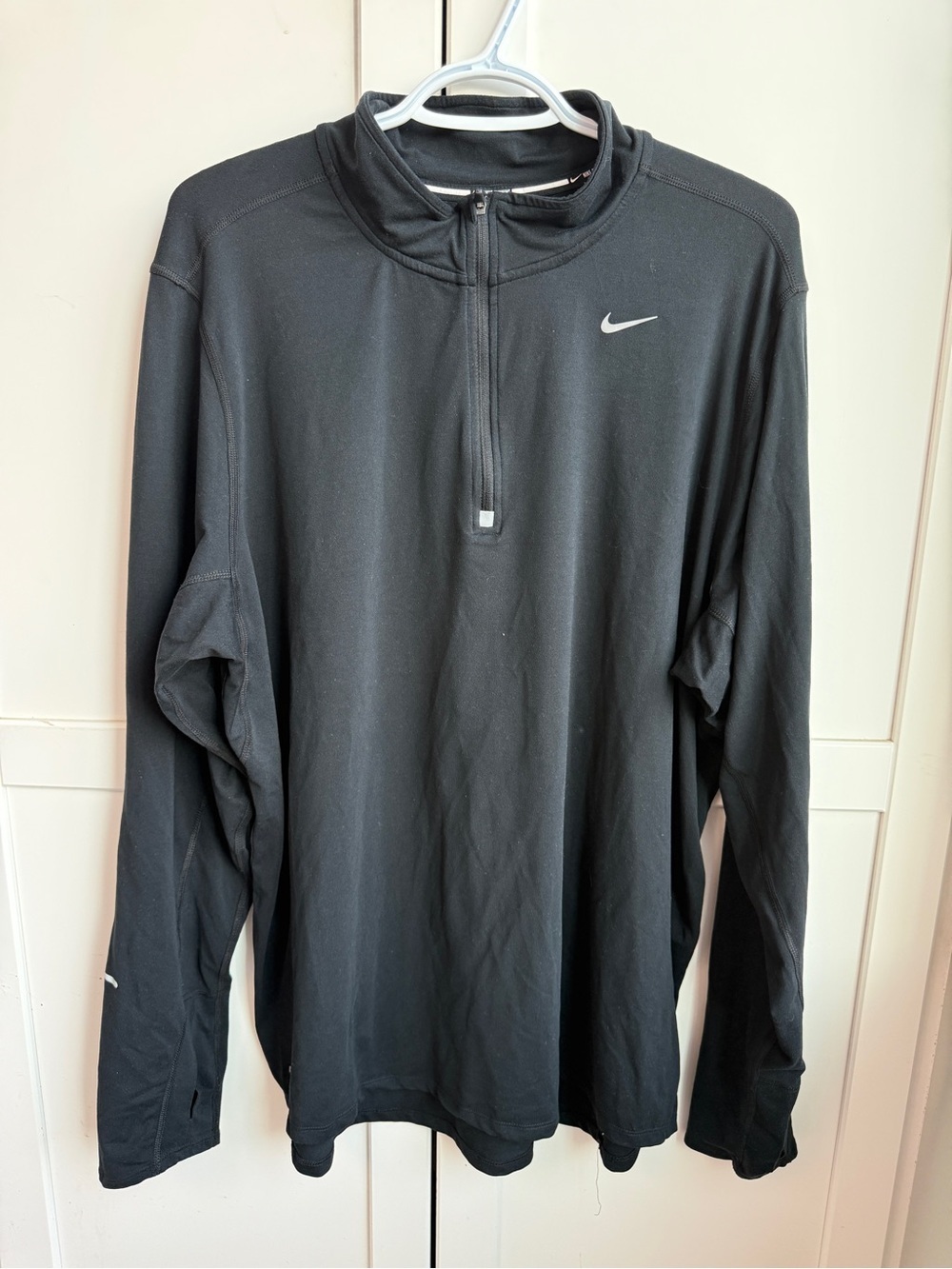Nike Dri-FIT Men’s XL Black Quarter Zip Long Sleeve Training Top